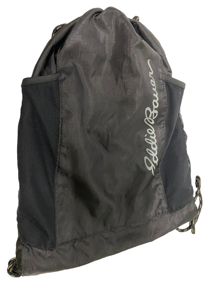 Eddie Bauer Black Daypack Drawstring Bag