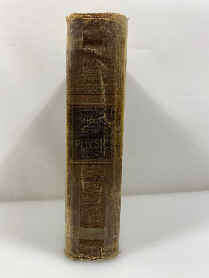 Elements of Physics by Shortley/Williams 2nd Ed. 1956 HC