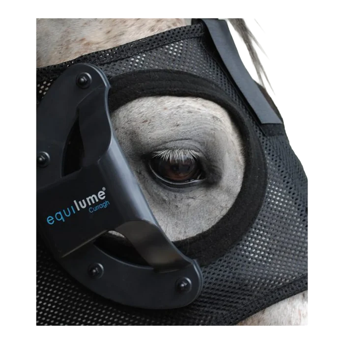 Equilume Replacement Cup,"Black cup attachment mounted on horse eye mask"