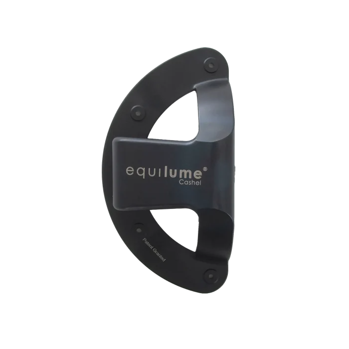 Equilume Replacement Cup,"Black semicircle mounting cup with curved opening"