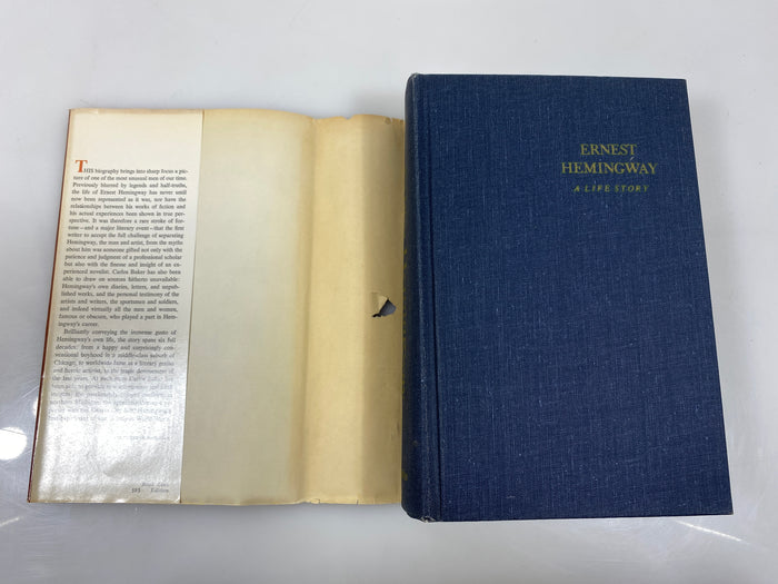 Ernest Hemingway: A Life Story by Baker 1969 HCDJ