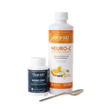 BrainMD Everyday Immunity Bundle: short gray bottle and tall orange & white bottle against a transparent background