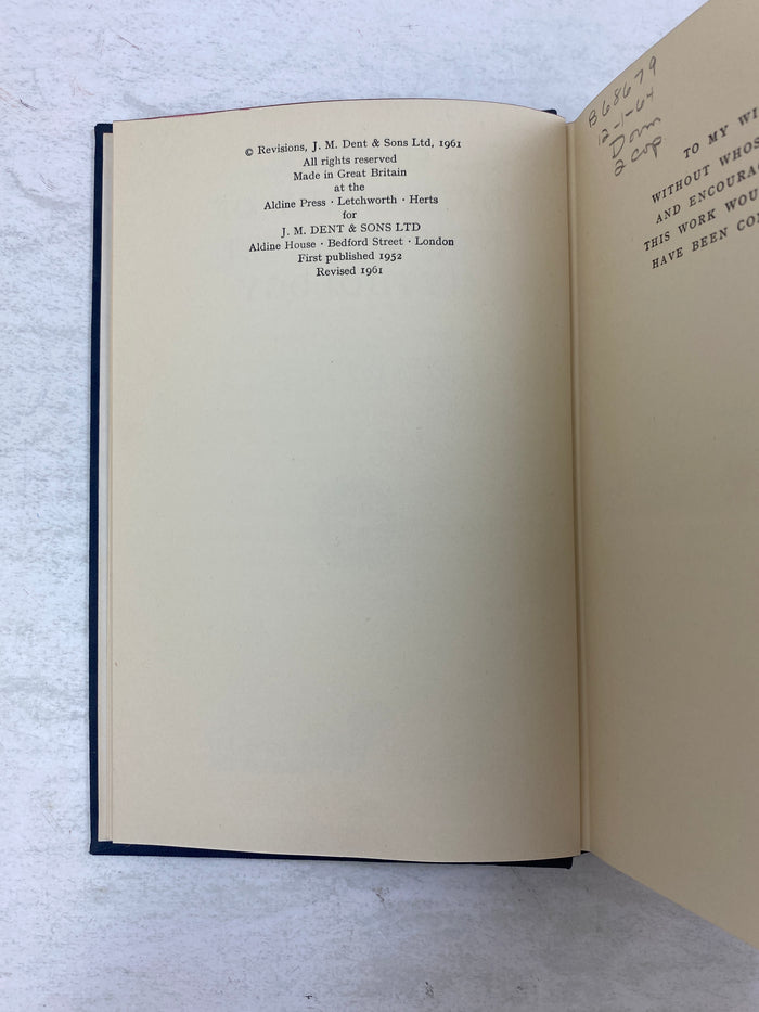 Everyman's Dictionary of Non-Classical Mythology by Sykes Ex-library 1961 HC