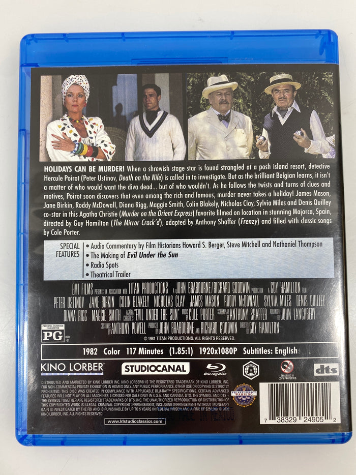 Evil Under the Sun Blue Ray DVD