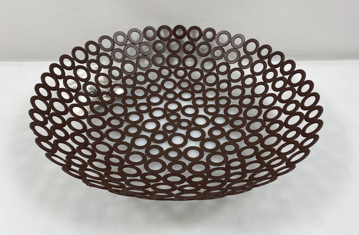 Fair Trade Indian Crafts Brown Recycled Wire Bowl
