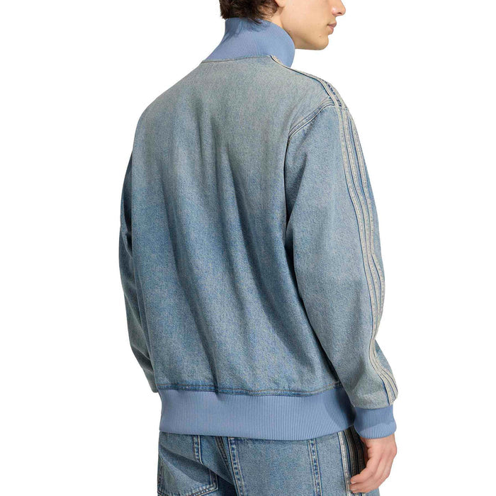 Adidas Firebird Denim Needle Track Top (Worn Blue Denim)