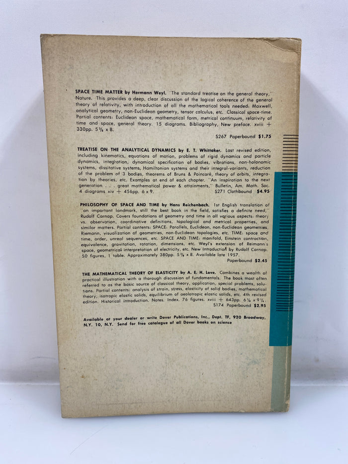 Foundations of Physics by Lindsay/Margenau 1957 SC