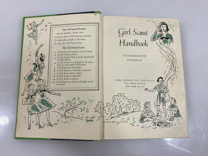 Girl Scout Handbook 18th Impression September 1958 HC