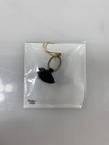 Gold Black Tassel Earring