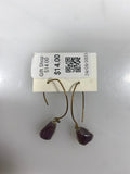 Gold Dangle Stone Earrings