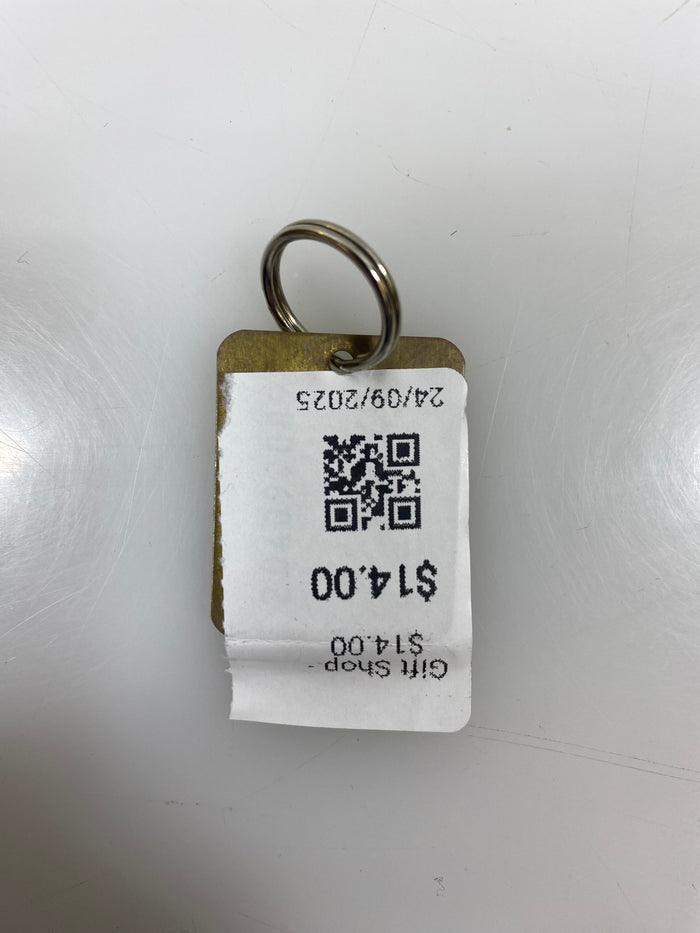 Gold Runs With Scissors Keychain