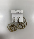 Gold Spring Set Dangle Earrings