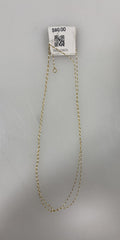 Gold White Beaded Layered Necklace