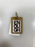 Gold Word Enough Keychain