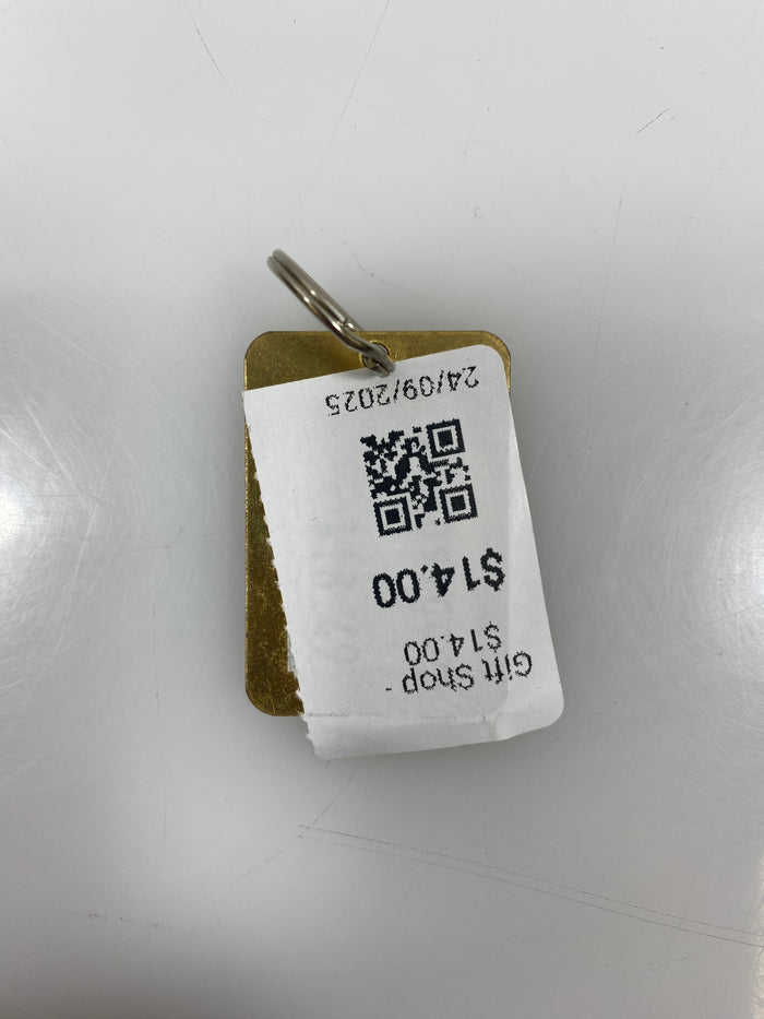 Gold Word Enough Keychain