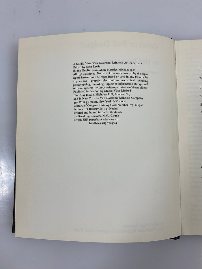 Good or Bad Design by Odd Brochmann 1970 HC