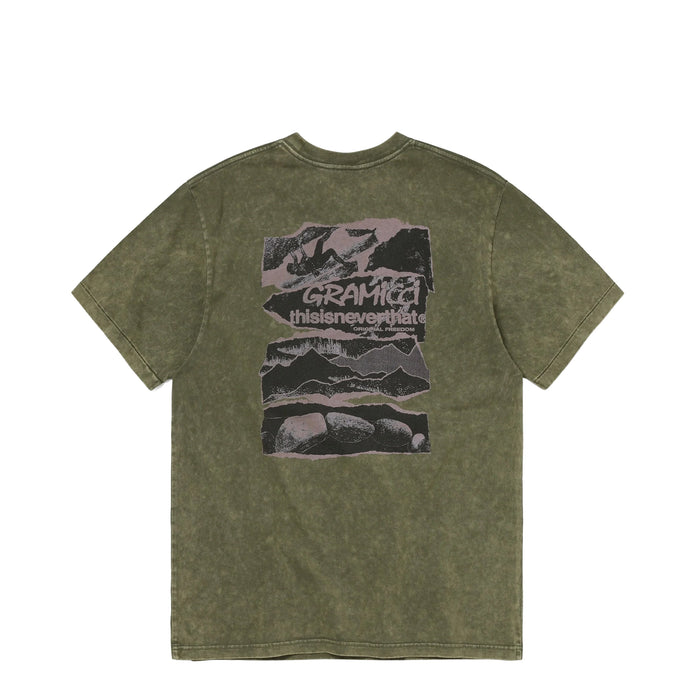 Gramicci x thisisneverthat Original Freedom Tee onmodel
