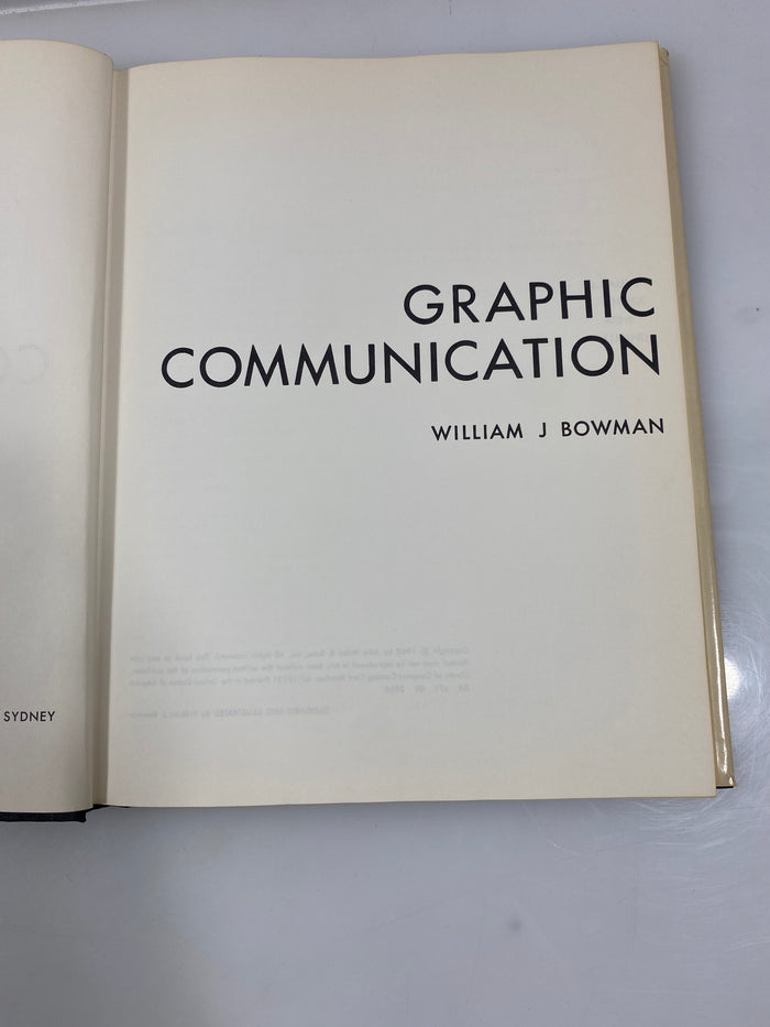 Graphic Communication by Bowman 1968 Ex-library HCDJ
