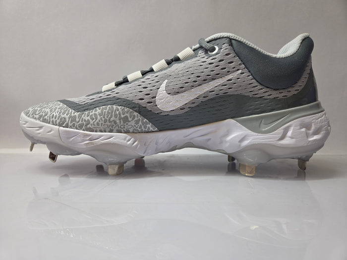 Nike Gray Alpha Hurache Elite 4 Low Baseball Cleats Men's Size 7.5