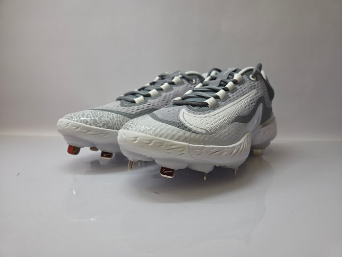 Nike Gray Alpha Hurache Elite 4 Low Baseball Cleats Men's Size 8