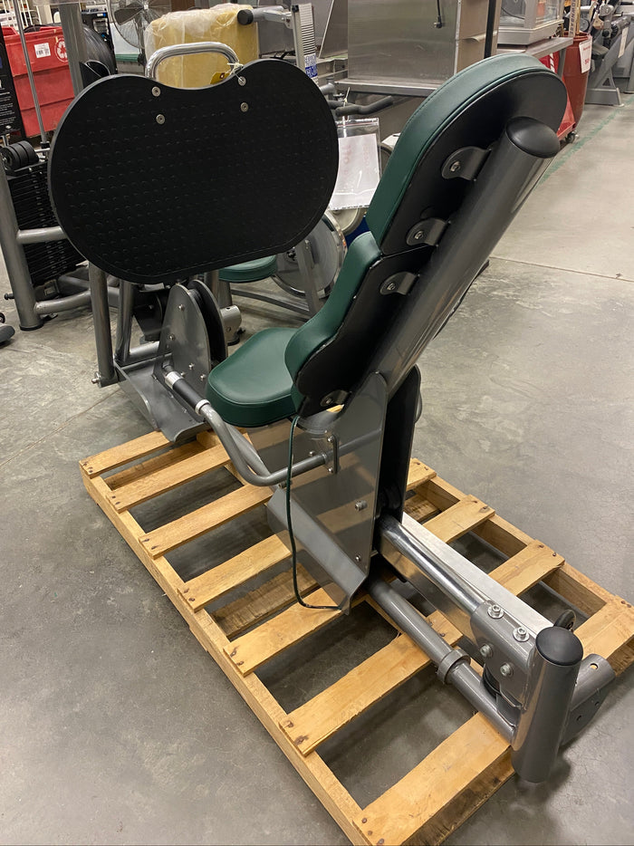 Green and Grey Leg Press Pulley Machine