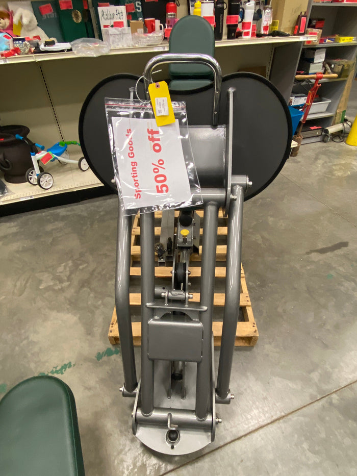 Green and Grey Leg Press Pulley Machine