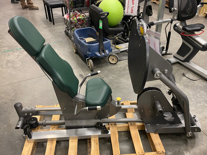 Green and Grey Leg Press Pulley Machine