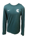 Nike Green Dri-Fit Michigan State Long Sleeve T-Shirt "Serve. Grow. Honor." Men's Size S