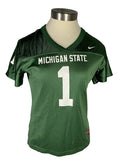 Green Michigan State Football Jersey #1 Women's Size S