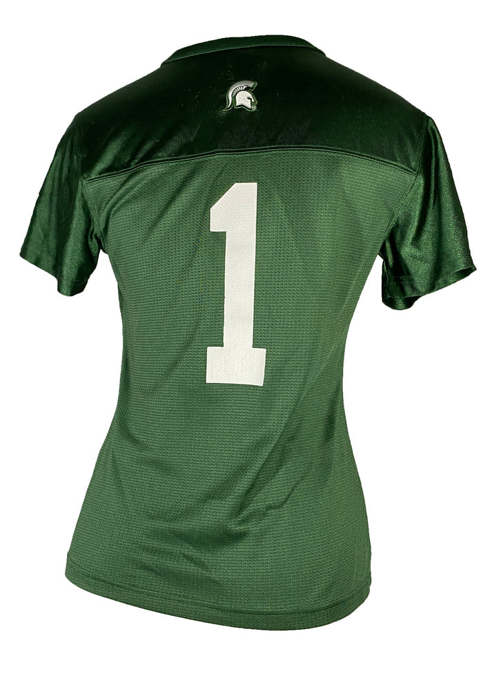 Green Michigan State Football Jersey #1 Women's Size S