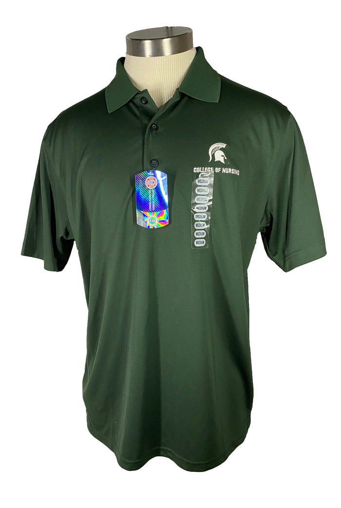 Green Spartan Spirit Shop College of Nursing Polo Shirt Men's Size XL