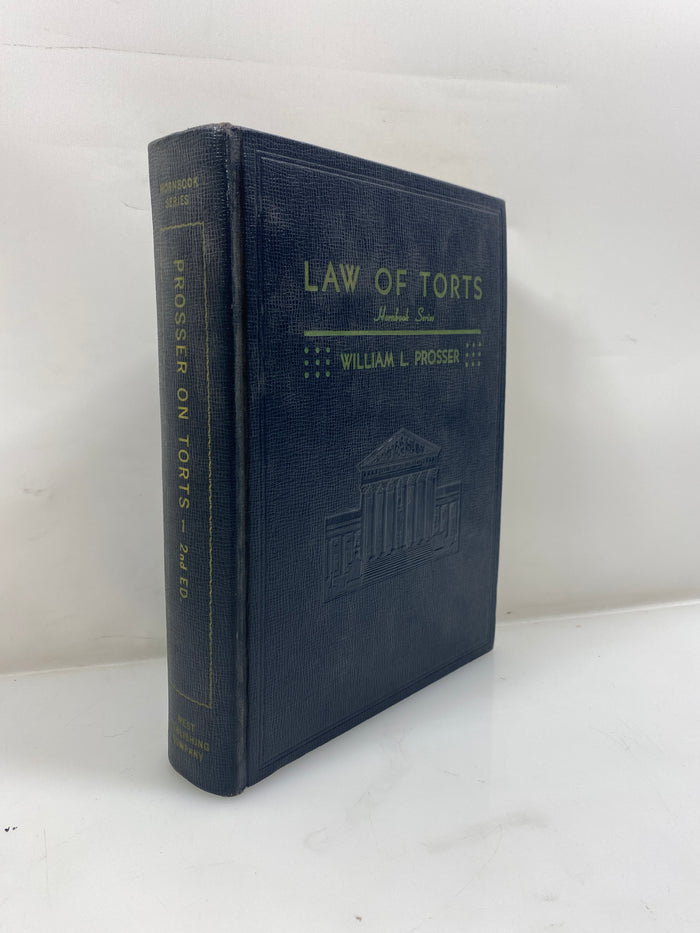 Handbook of the Law of Torts by Prosser 2nd Ed. 1955 HC