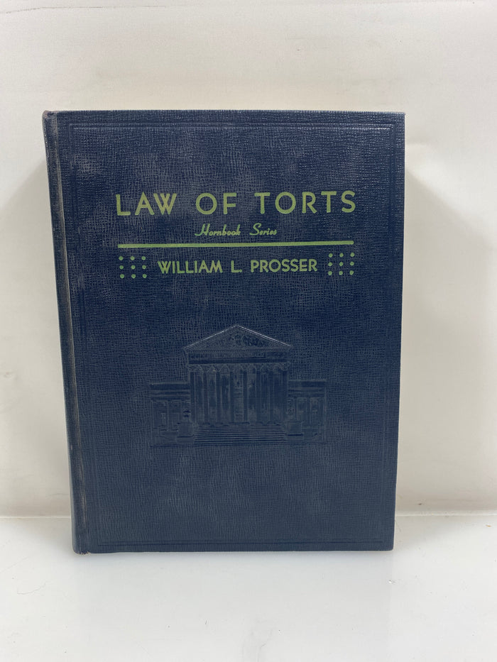 Handbook of the Law of Torts by Prosser 2nd Ed. 1955 HC