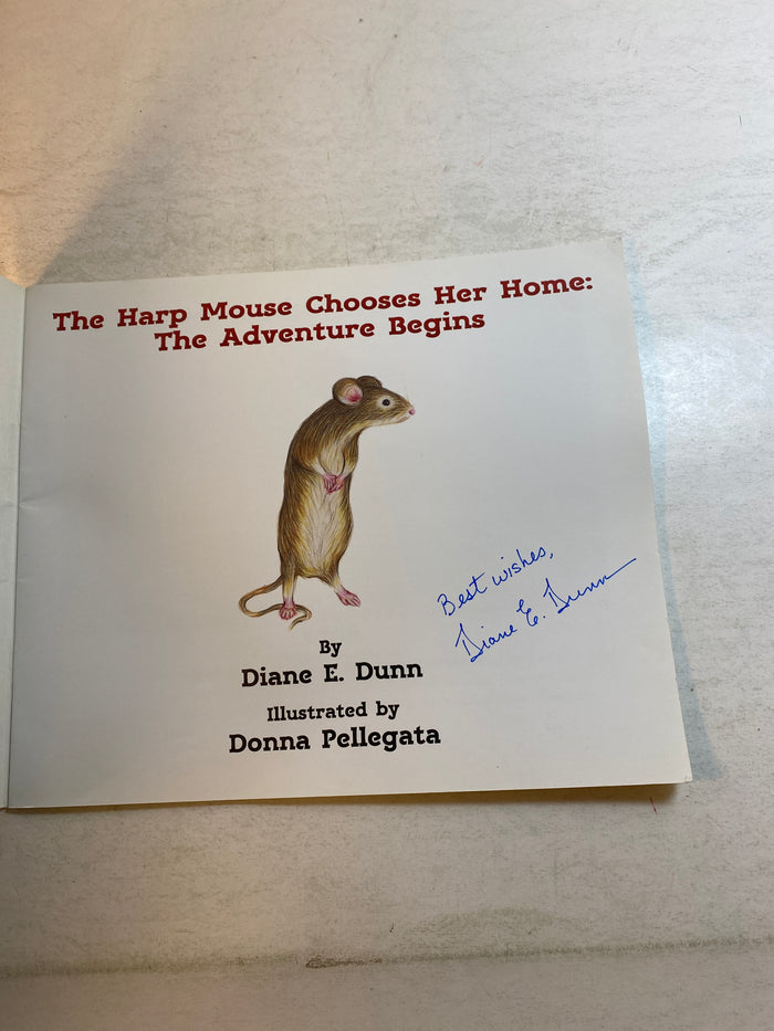 Harp Mouse Chooses Her Home Diane Dunn *Signed* 2008