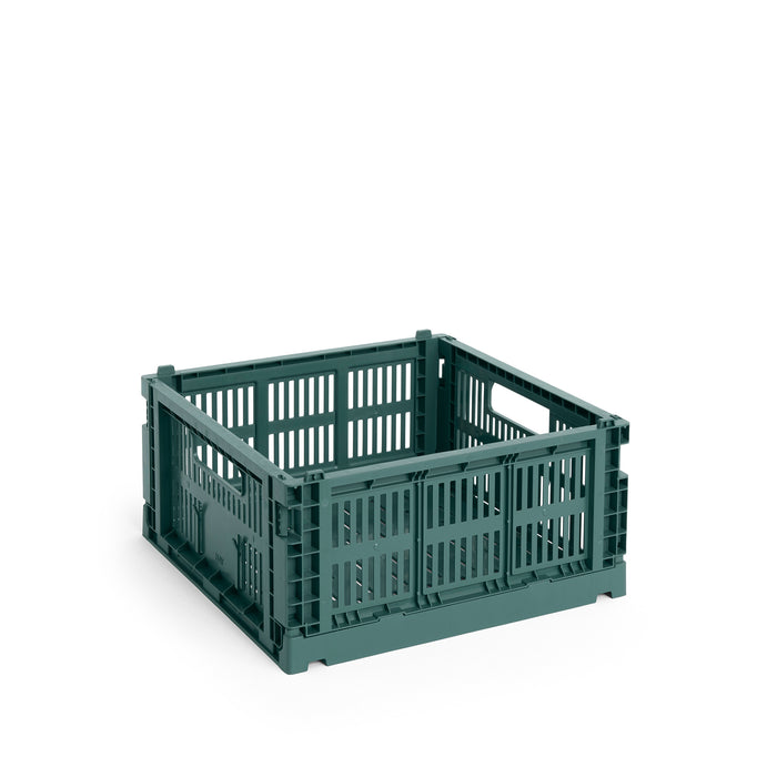 HAY Colour Crate Medium Square (Dark Green)
