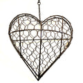 Heart Shape Wreath Kit, wire frame for plants, stylish decor.