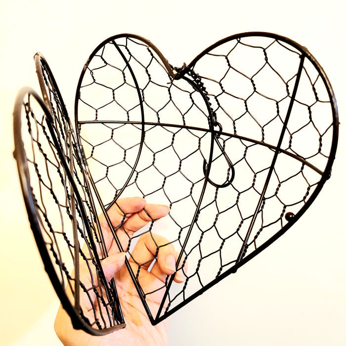Heart Shape Wreath Kit, wire frame for plants.