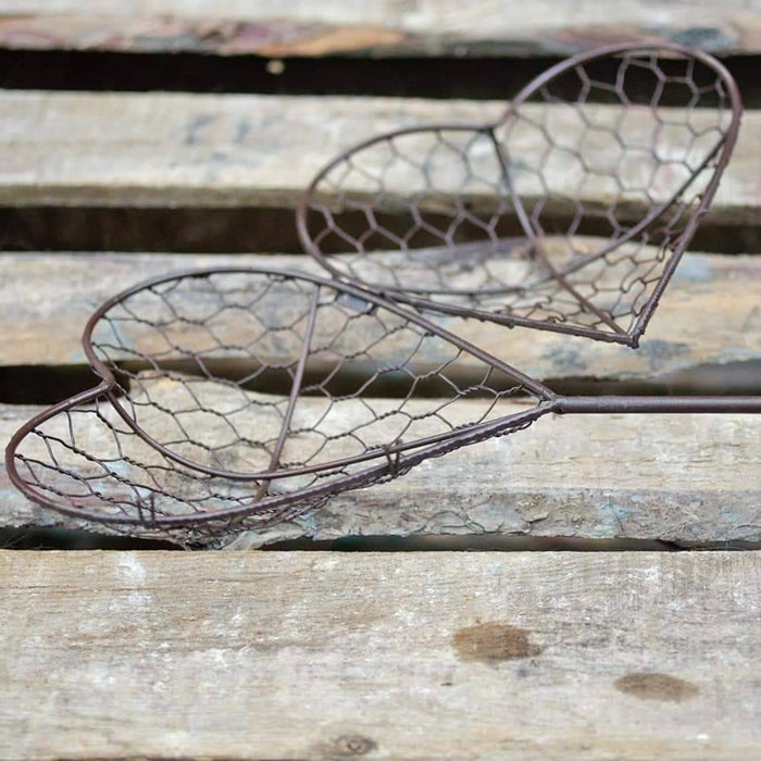 Heart Shape Wreath Kit on rustic wood surface.