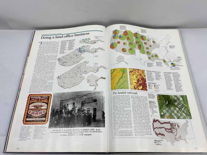 Historical Atlas of the United States National Geographic 1988 HC