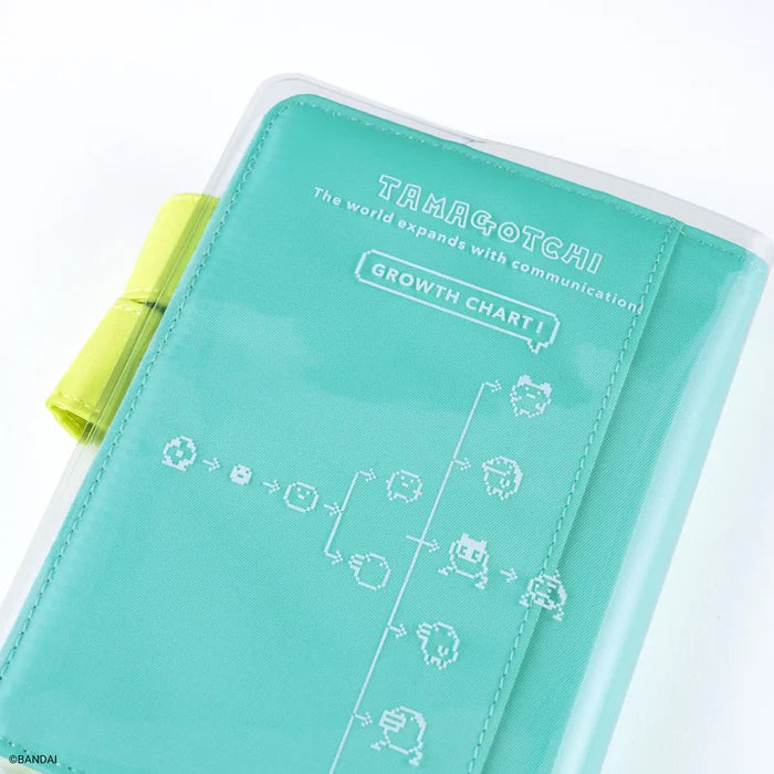 Hobonichi 2026 A6 Planner Cover: Tamagotchi - Cover on Cover for A6 Size (Growth Chart!), shown in full.