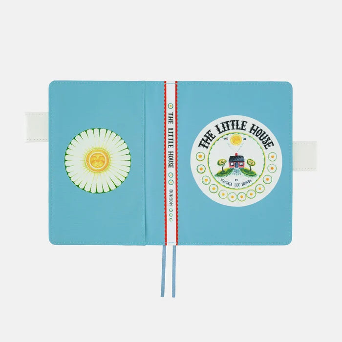 Hobonichi 2026 A6 Planner Cover: Virginia Lee Burton - The Little House, shown from another angle.