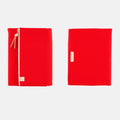 Hobonichi 2026 A5 Cousin Cover: Tragen - Red, shown from the front.