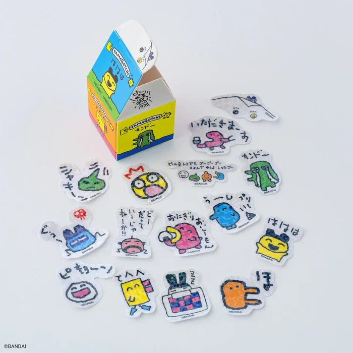 Hobonichi 2026 Accessories: Tamagotchi - Flake Stickers (Set of 3 Boxes), shown in full.