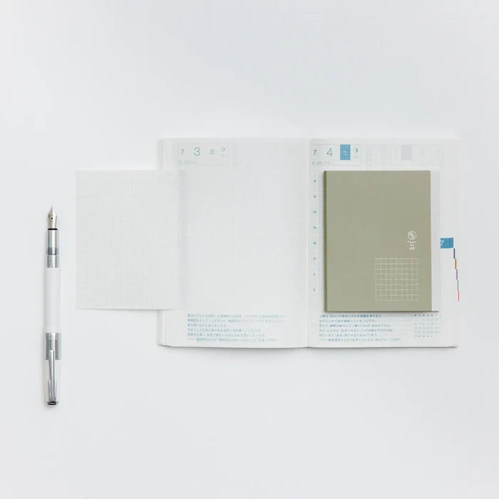 Hobonichi 2026 Accessories: TSUKI no IRO - Add-on Sticky Notes, shown from another angle.