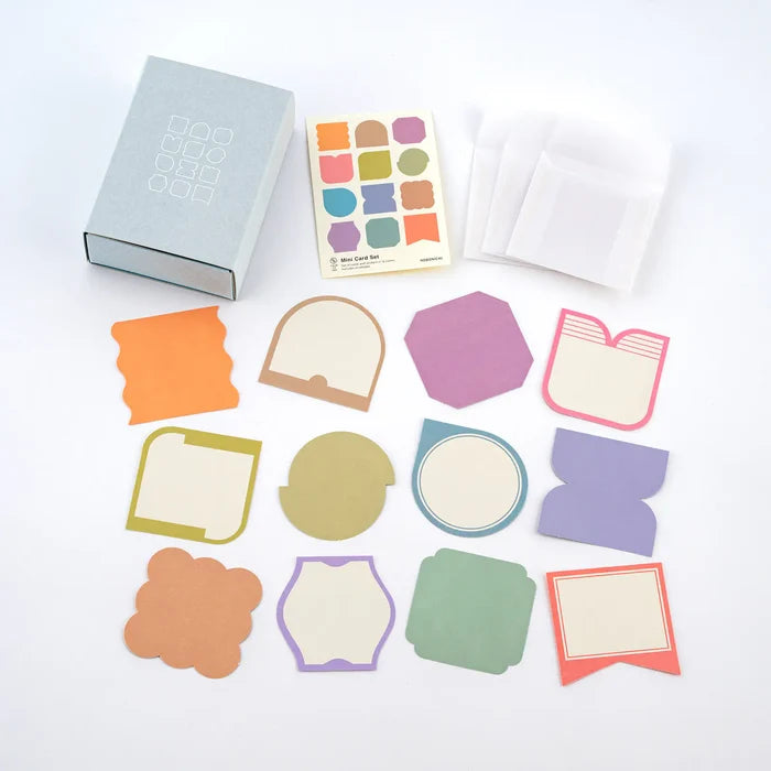 Hobonichi 2026 Accessories: TSUKI no IRO - Mini Card Set, detail view of the design.