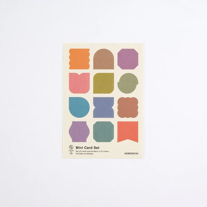 Hobonichi 2026 Accessories: TSUKI no IRO - Mini Card Set, shown with its details.