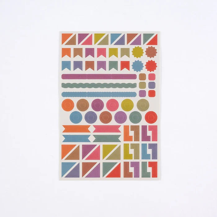 Hobonichi 2026 Accessories: TSUKI no IRO - Sticker Set (Schedule), alternate angle.