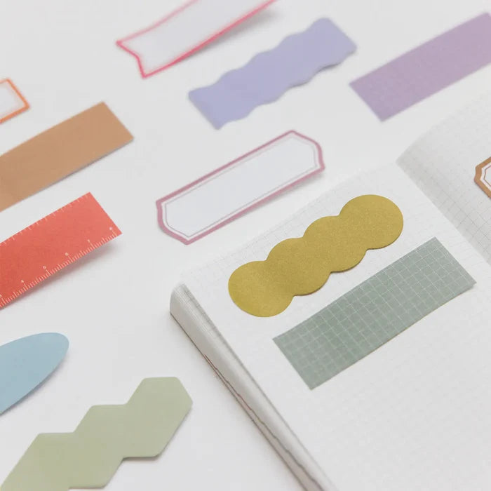 Hobonichi 2026 Accessories: TSUKI no IRO - Sticky Notes (Frame), shown from another angle.
