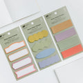 Hobonichi 2026 Accessories: TSUKI no IRO - Sticky Notes (Shape), shown from the front.