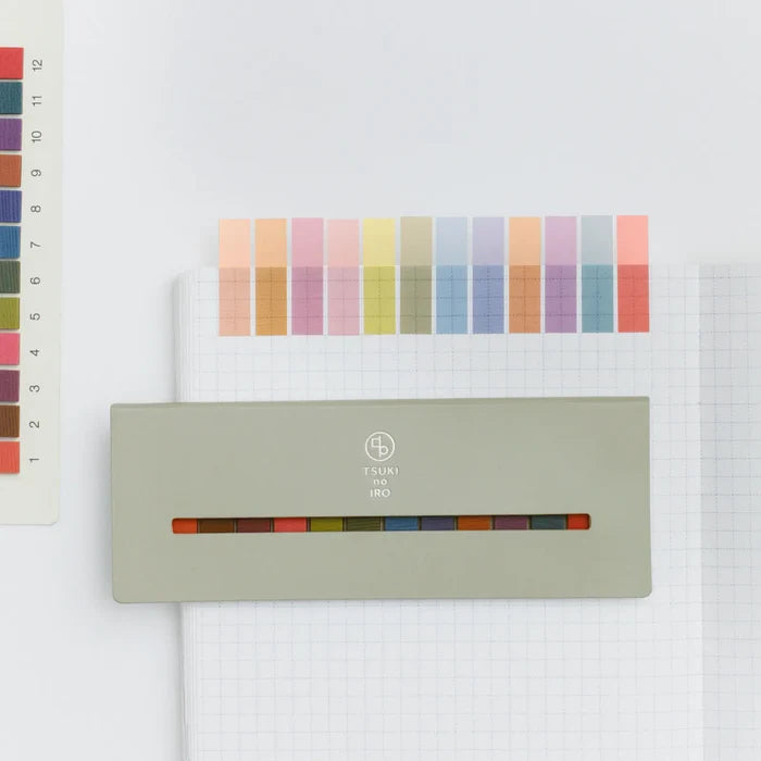 Hobonichi 2026 Accessories: TSUKI no IRO - Translucent Sticky Notes, shown from the front.